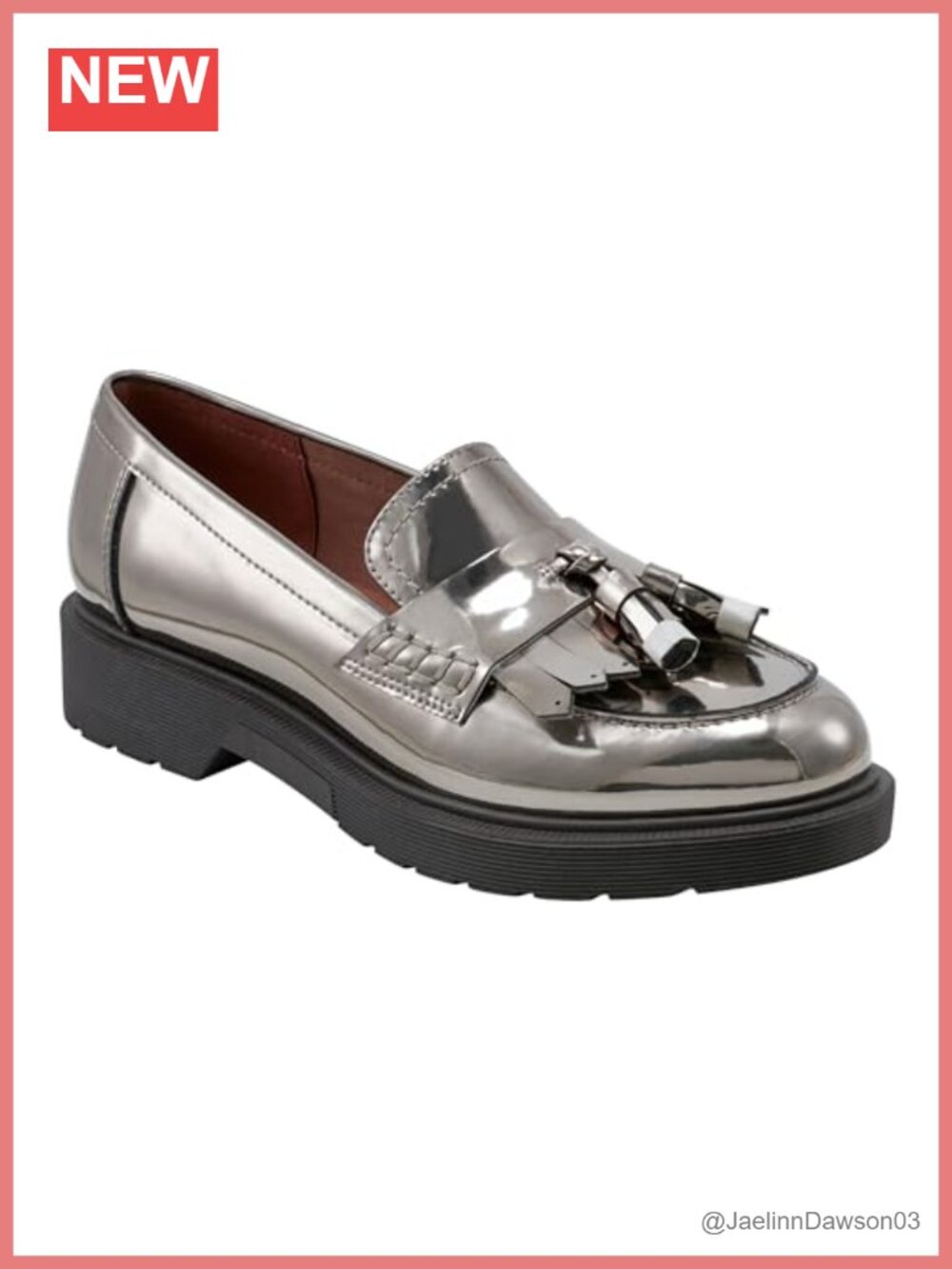 Marc Fisher Women's Johnie Loafer Almond Toe Slip-On PU Leather